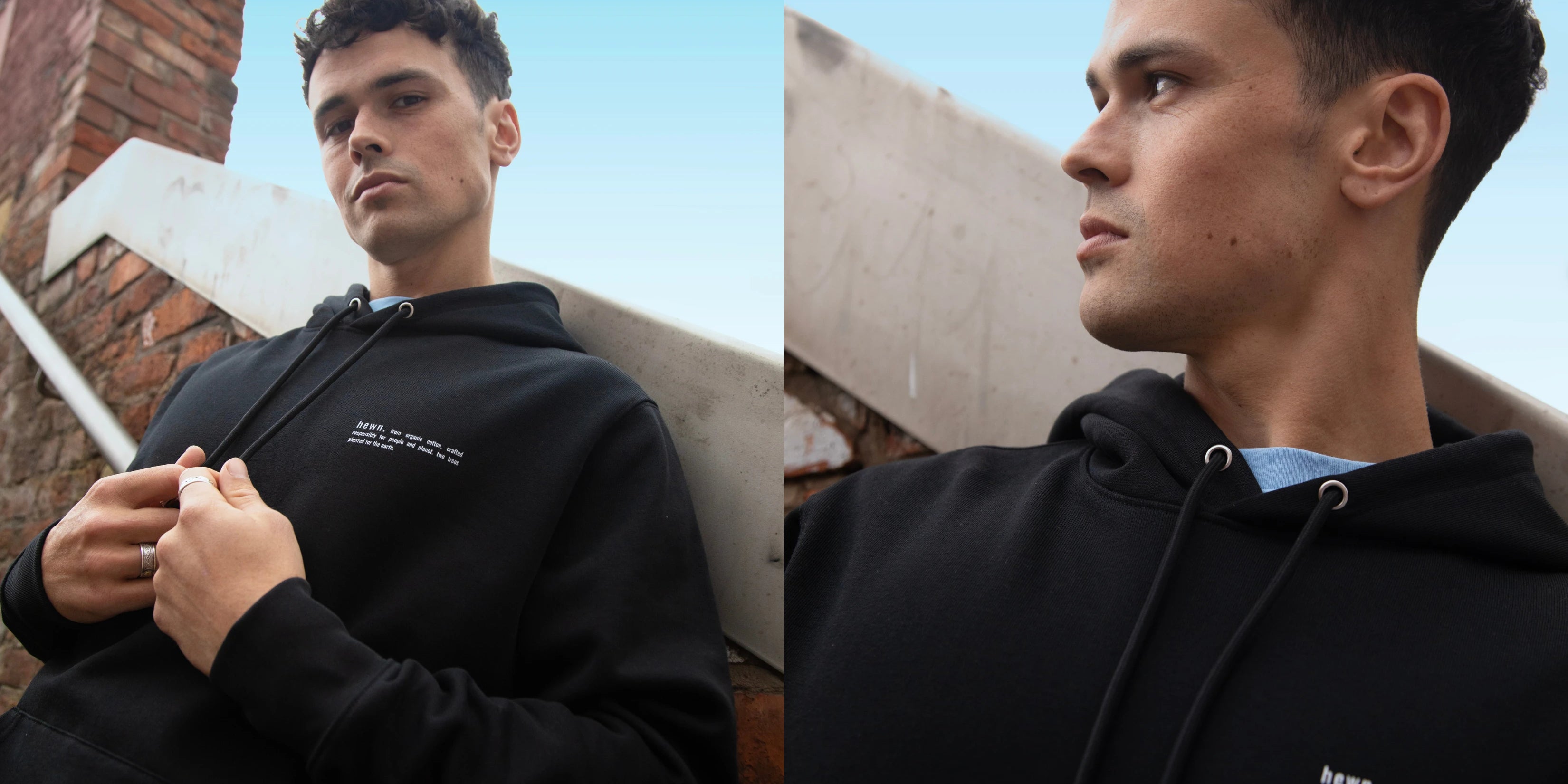 Mens Relaxed-fit Organic Cotton Hoodie
