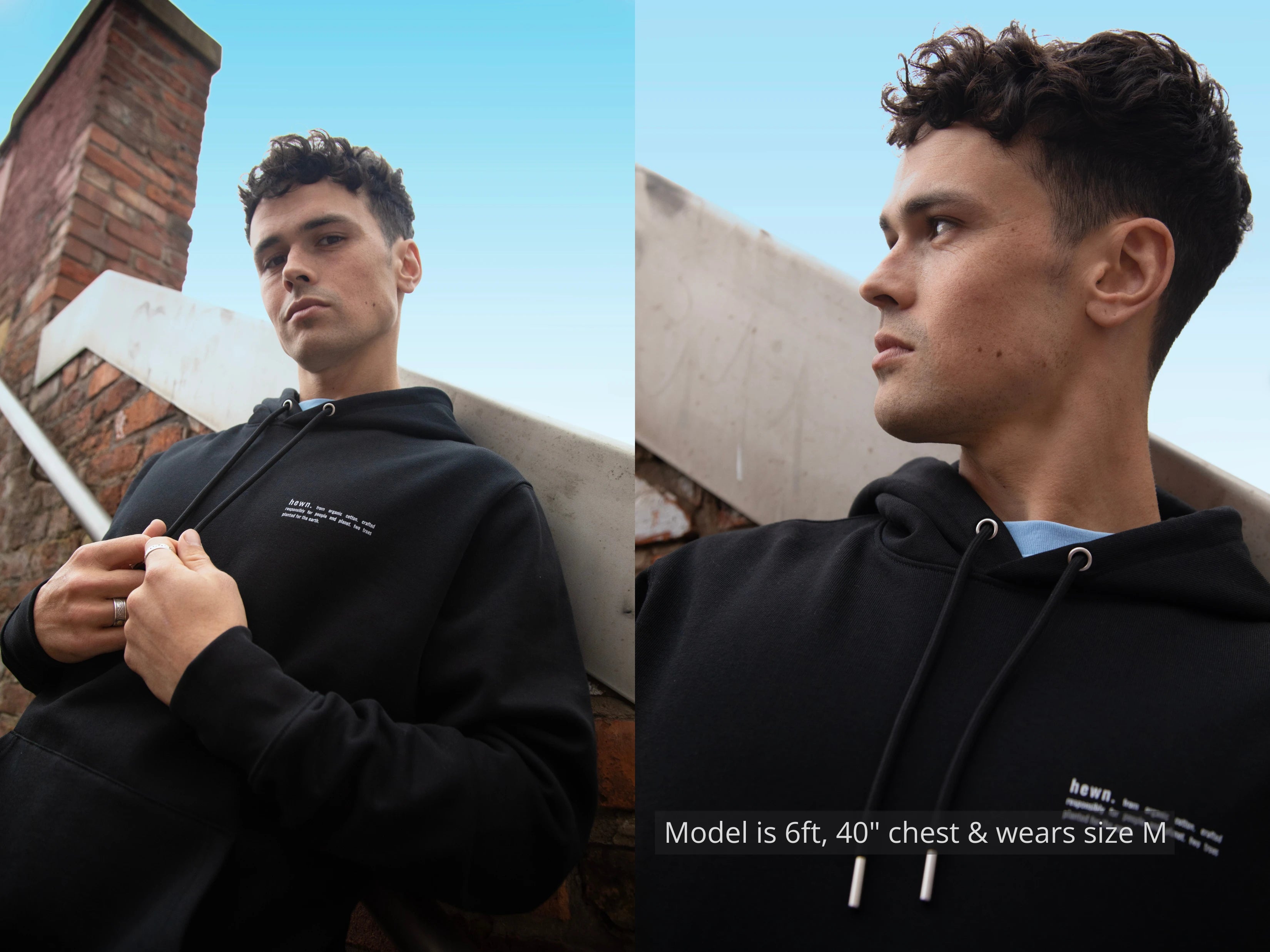 Mens Relaxed-fit Organic Cotton Hoodie