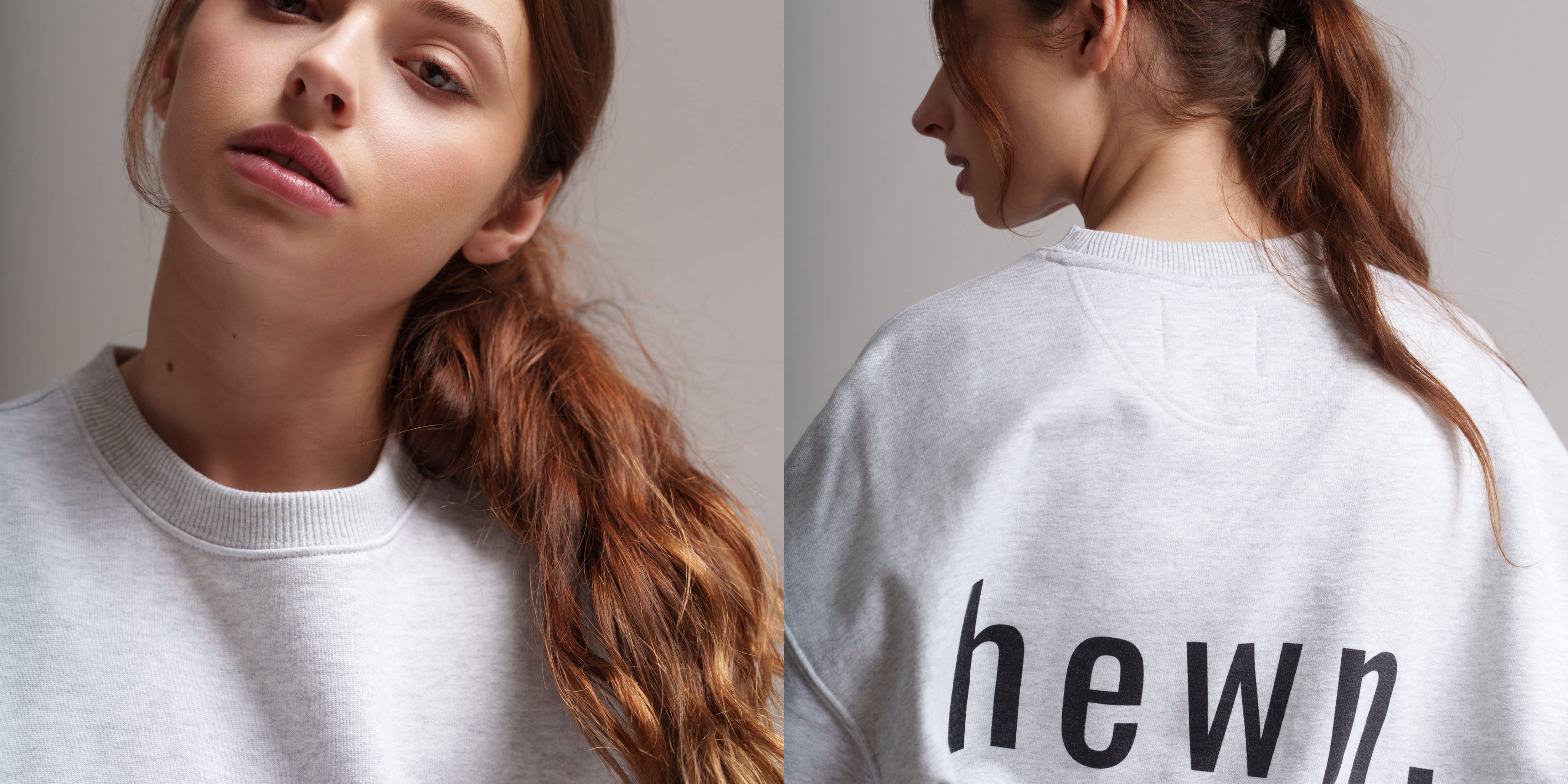 Womens Oversized Signature Sweatshirts in Organic Cotton