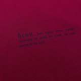 Mens Organic Cotton Relaxed-fit Sweatshirt in Berry Red