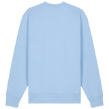 Womens Organic Cotton Relaxed-fit Sweatshirt in Sky Blue
