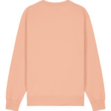 Mens Organic Cotton Relaxed-fit Sweatshirt in Peach Orange