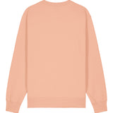 Womens Organic Cotton Relaxed-fit Sweatshirt in Peach Orange