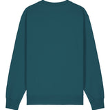 Mens Organic Cotton Relaxed-fit Sweatshirt in Ocean Blue