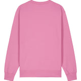 Mens Organic Cotton Relaxed-fit Sweatshirt in Azalea Pink