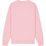Mens Organic Cotton Relaxed-fit Sweatshirt in Cherry Blossom Pink