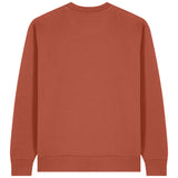 Womens Organic Cotton Relaxed-fit Sweatshirt in Clay Brown