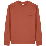 Womens Organic Cotton Relaxed-fit Sweatshirt in Clay Brown