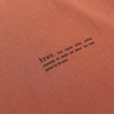Womens Organic Cotton Relaxed-Fit T-shirt in Clay Brown