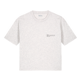 Womens Organic Cotton Boxy T-shirt in Cloud Grey Marl