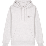 Womens Organic Cotton Relaxed-fit Hoodie in Cloud Grey Marl