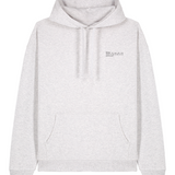 Mens Organic Cotton Signature Oversized Hoodie in Cloud Grey Marl