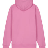 Womens Organic Cotton Relaxed-fit Hoodie in Azalea Pink