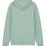 Mens Organic Cotton Relaxed-fit Hoodie in Aloe Green