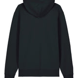 Mens Organic Cotton Relaxed-fit Hoodie in Jet Black