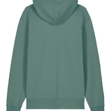 Womens Organic Cotton Relaxed-fit Hoodie in Eucalyptus Green