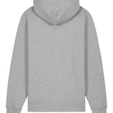 Womens Organic Cotton Relaxed-fit Hoodie in Rock Grey Marl