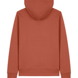 Mens Organic Cotton Relaxed-fit Hoodie in Clay Brown