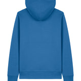 Womens Organic Cotton Relaxed-fit Hoodie in Morpho Blue
