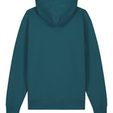 Womens Organic Cotton Relaxed-fit Hoodie in Ocean Blue