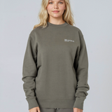 Womens Organic Cotton Midweight Sweatshirt in Natural Cotton