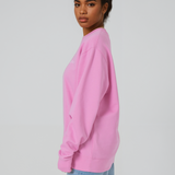 Womens Organic Cotton Midweight Sweatshirt in Cherry Blossom Pink