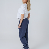 Womens Organic Cotton Midweight Joggers in Midnight Navy