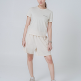 Womens Organic Cotton Fitted T-shirt in Natural Cotton