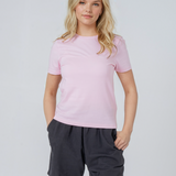 Womens Organic Cotton Fitted T-shirt in Jet Black