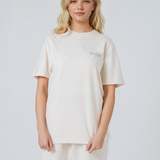 Womens Organic Cotton Relaxed-Fit T-shirt in Sand