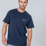 Mens Organic Cotton Relaxed-Fit T-shirt in Ocean Blue