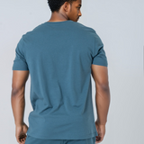 Mens Classic-fit Organic Cotton T-shirt in Sky Blue