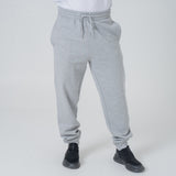 Mens Organic Cotton Relaxed-fit Joggers in Rock Grey Marl