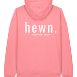 Mens Organic Cotton Signature Oversized Hoodie in Flamingo Pink