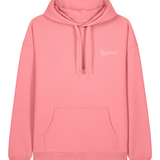 Mens Organic Cotton Signature Oversized Hoodie in Flamingo Pink