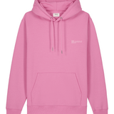 Mens Organic Cotton Relaxed-fit Hoodie in Azalea Pink