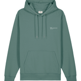 Mens Organic Cotton Relaxed-fit Hoodie in Eucalyptus Green