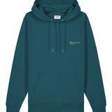 Mens Organic Cotton Relaxed-fit Hoodie in Ocean Blue