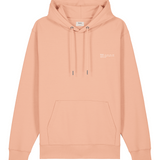 Mens Organic Cotton Relaxed-fit Hoodie in Peach Orange