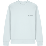 Mens Organic Cotton Relaxed-fit Sweatshirt in Blue Ice
