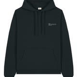 Womens Organic Cotton Signature Oversized Hoodie in Jet Black