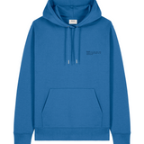 Womens Organic Cotton Relaxed-fit Hoodie in Morpho Blue