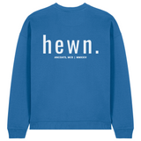 Mens Organic Cotton Signature Oversized Sweatshirt in Morpho Blue