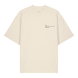 Mens Organic Cotton Signature Oversized T-shirt in Natural Cotton