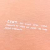 Womens Classic-fit Organic Cotton T-shirt in Peach Orange