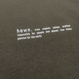Womens Classic-fit Organic Cotton T-shirt in Pine Green Khaki