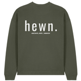 Mens Organic Cotton Signature Oversized Sweatshirt in Pine Green