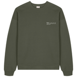 Mens Organic Cotton Signature Oversized Sweatshirt in Pine Green