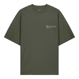 Womens Organic Cotton Signature Oversized T-shirt in Pine Green