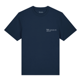 Mens Organic Cotton Relaxed-Fit T-shirt in Midnight Navy Blue